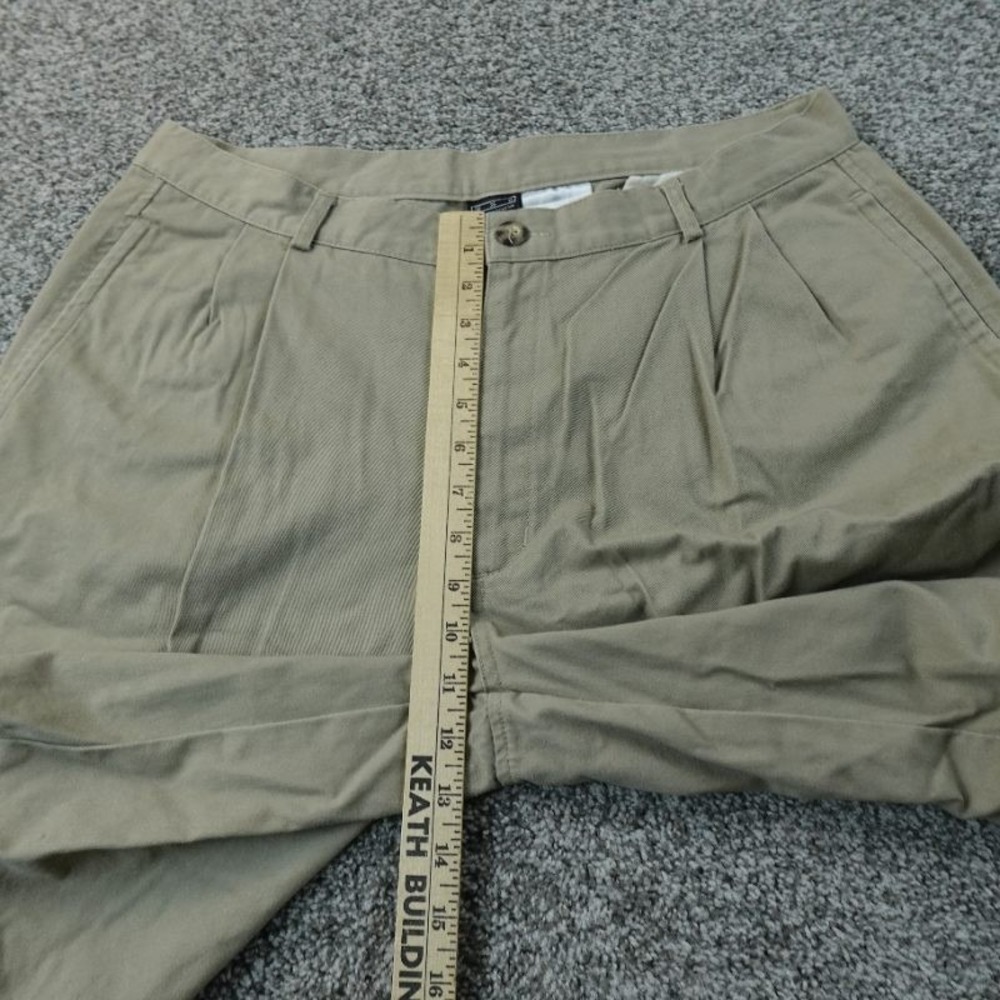 VTG Nike Shorts Mens 36 Beige Brown Tan Khaki Chino Pleated Golf Preppy Dad Y2K - Picture 4 of 12